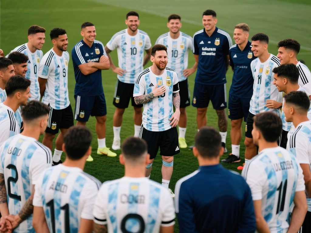 阿根廷男足训练备战曝光,梅西调动全队氛围 阿根廷男足训练备战曝光,梅西调动全队氛围